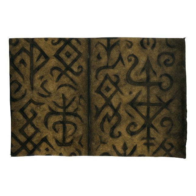 Mystic Symbols & Dark Occult Pillowcase (Front)