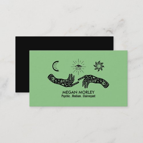 Mystic Symbols Psychic _ Medium _ Clairvoyant Business Card