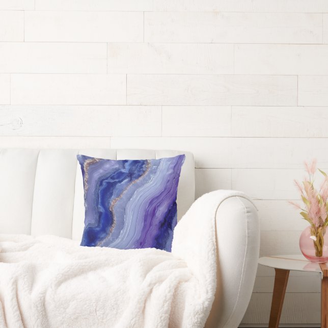 Mystic Tanzanite Energy Throw Pillow (Couch)