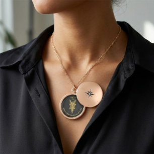 Mystic Tarot  Bachelorette Party Gold Plated Necklace