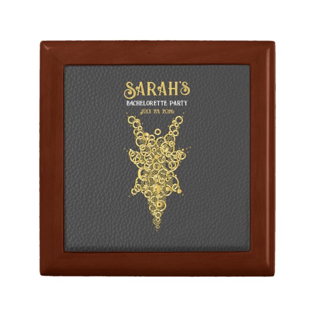 Mystic Tarot Wooden Jewelry Keepsake Box (Front)