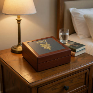 Mystic Tarot Wooden Jewelry Keepsake Box