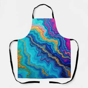 Mystic Teal & Gold Energy Apron