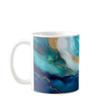 Mystic Tides: The Art of Cobalt and Teal