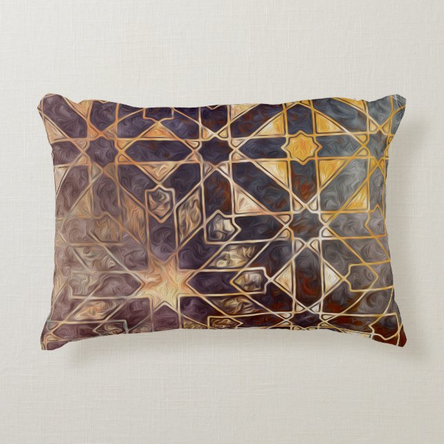 Mystic Tiles I Accent Pillow (Front)