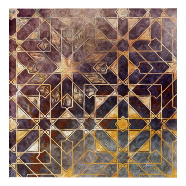 Mystic Tiles I Acrylic Print (Front)