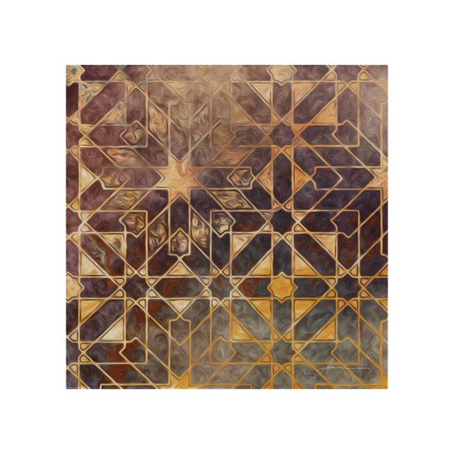 Mystic Tiles I Wood Wall Decor (Front)