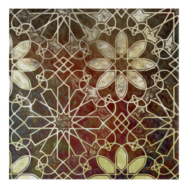 Mystic Tiles II Acrylic Print (Front)
