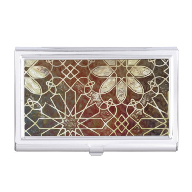 Mystic Tiles II Business Card Case (Front)
