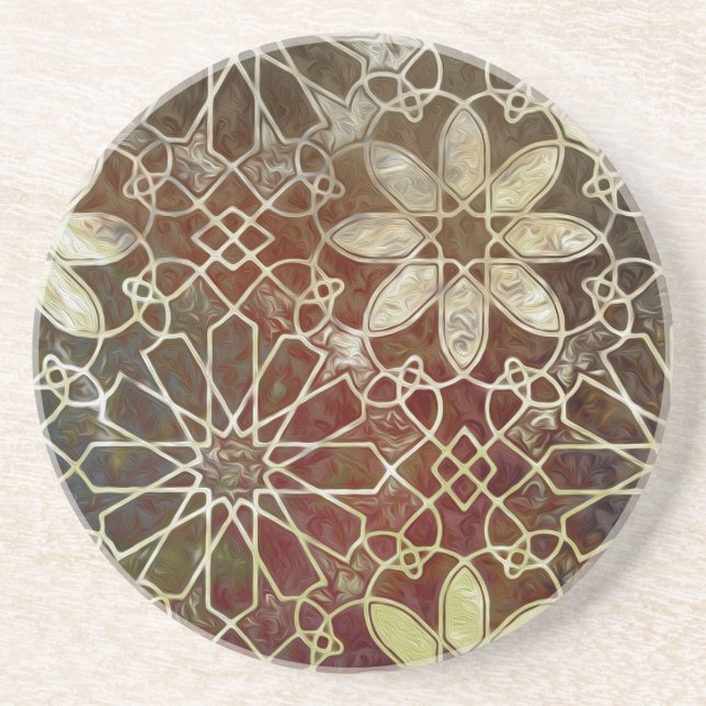 Mystic Tiles II Drink Coaster (Front)