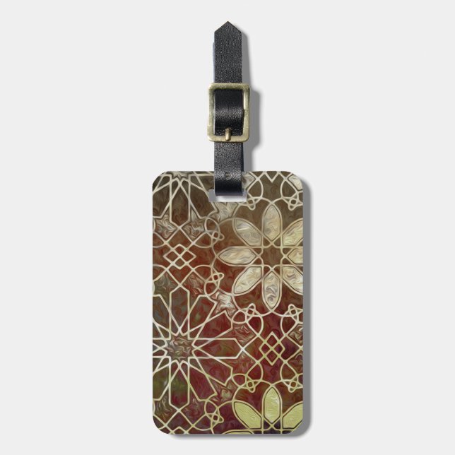 Mystic Tiles II Luggage Tag (Front Vertical)