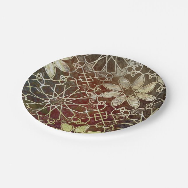 Mystic Tiles II Paper Plates (Angled)