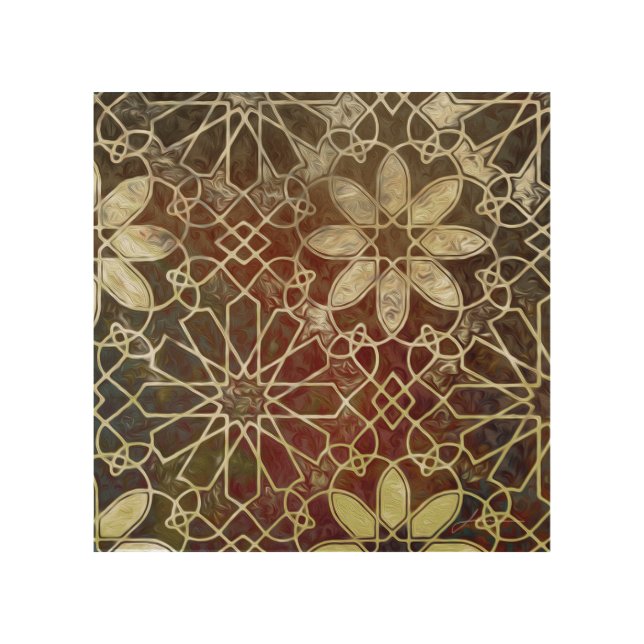 Mystic Tiles II Wood Wall Decor (Front)