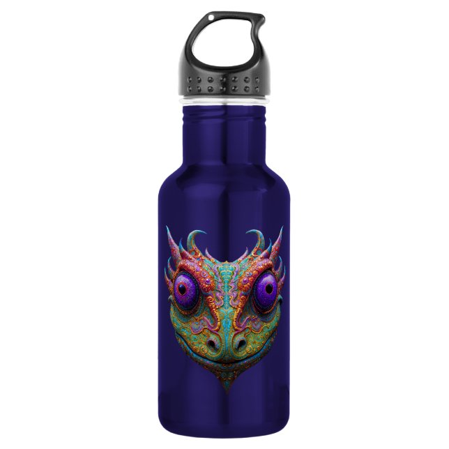 Mystic Toad/Gecko/Frog Stainless Steel Water Bottle (Front)
