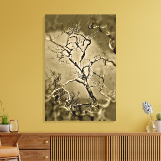 MYSTIC TREE WITH BARE BRANCHES CANVAS PRINT