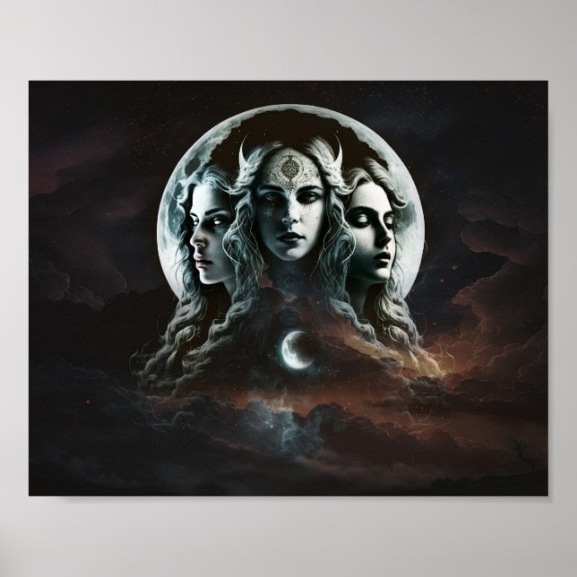 Mystic Triple Goddess Twist Poster (Front)