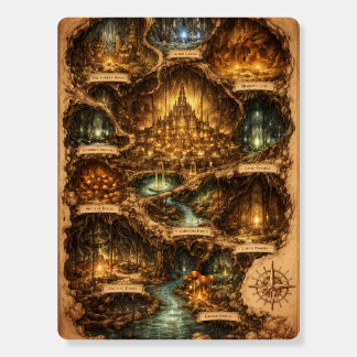 Mystic Underground City Map – Hidden Worlds Beneat Foam Board