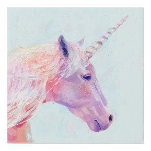 Mystic Unicorn Faux Canvas Print