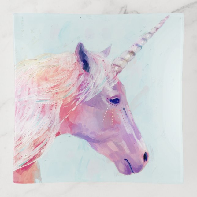 Mystic Unicorn Trinket Tray (Front)