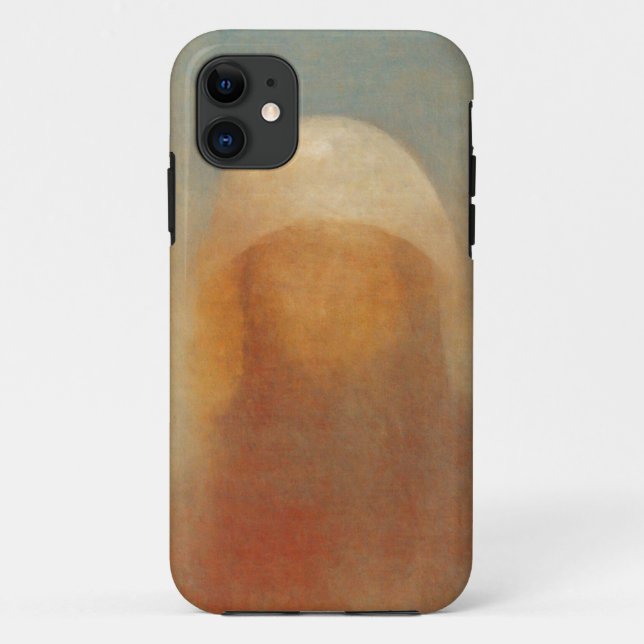 Mystic Veil Abstract Portrait Mobile Case (Back)