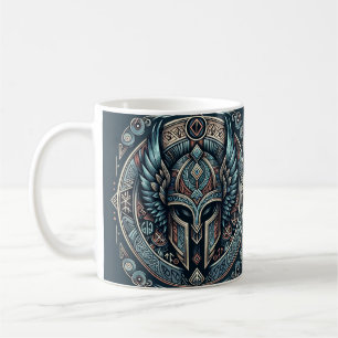 Mystic Viking Rune Helmet Coffee Mug