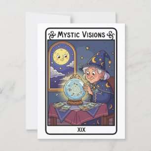 Mystic Visions – Fortune Teller with Crystal Ball Postcard