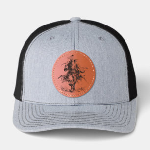 Mystic Wandering Ronin Mug Samurai Warrior in Ba Leather Patch Hat