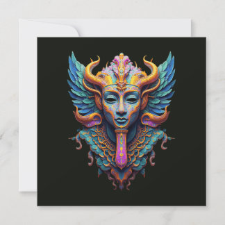Mystic Winged Deity Invitation