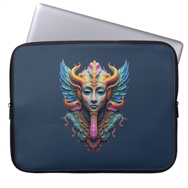 Mystic Winged Deity Laptop Sleeve (Front)
