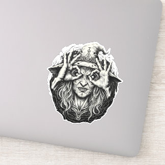 Mystic Witch Gaze Occult Aesthetic Magic Sticker
