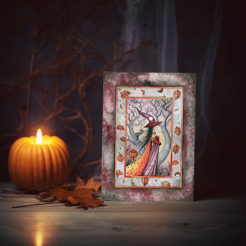 Mystic Witch Halloween Card