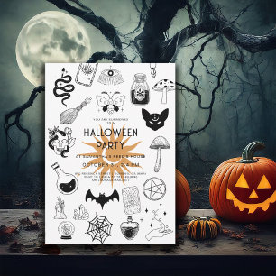 Mystic Witch Halloween Party  Invitation