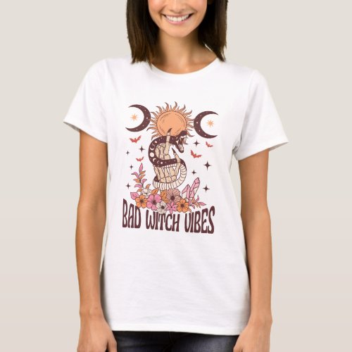 Mystic Witch Vibes Witch Snake T_Shirt