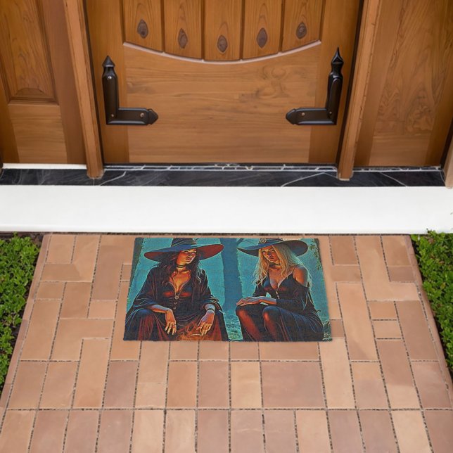 Mystic Witches Cauldron Spellbound Fiber Doormat (Insitu (Outdoor))