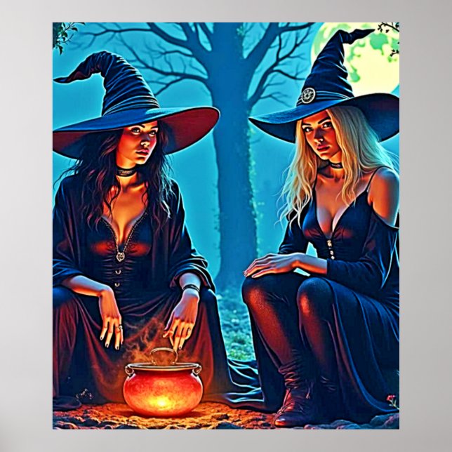 Mystic Witches Cauldron Spellbound Poster (Front)