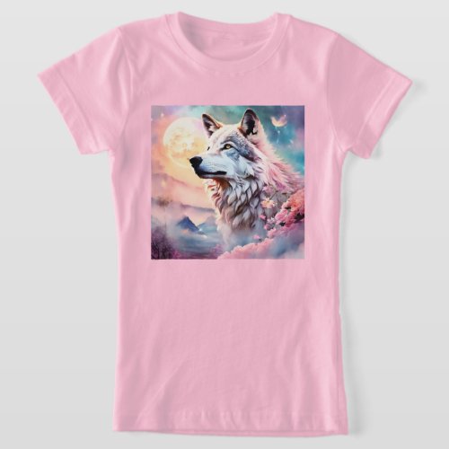 Mystic Wolf Dreamy Mist T_Shirt T_Shirt