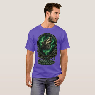 Mystic Wolf Norse Rune Celtic Fantasy Art T-Shirt