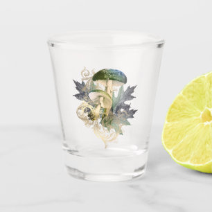 Mystic Woodland Mushrooms  Shot Glass
