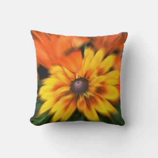 Mystic Yellow Flower Throw Pillow