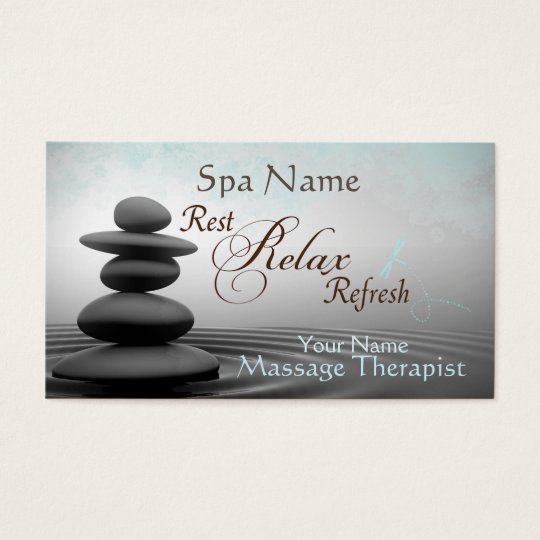 Mystic Zen Design Massage Therapist Business Card