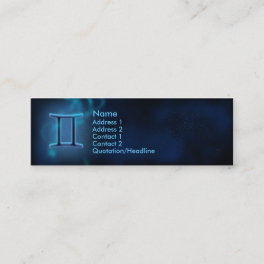 Mystic Zodiac - Gemini Mini Business Card