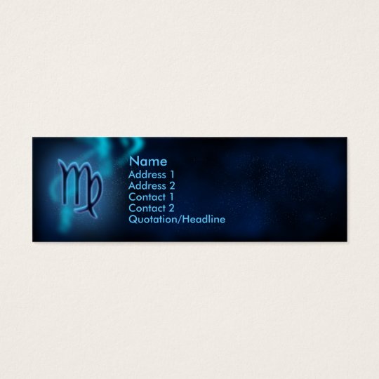 Mystic Zodiac - Virgo Mini Business Card
