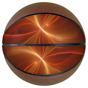 Mystical Abstract Fractal Art Modern Warm Colors Basketball