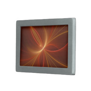 Mystical Abstract Fractal Art Modern Warm Colors Belt Buckle