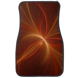 Mystical Abstract Fractal Art Modern Warm Colors Car Floor Mat