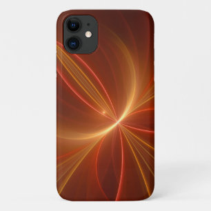 Mystical Abstract Fractal Art Modern Warm Colors iPhone 11 Case