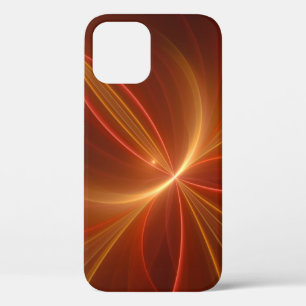 Mystical Abstract Fractal Art Modern Warm Colors iPhone 12 Case