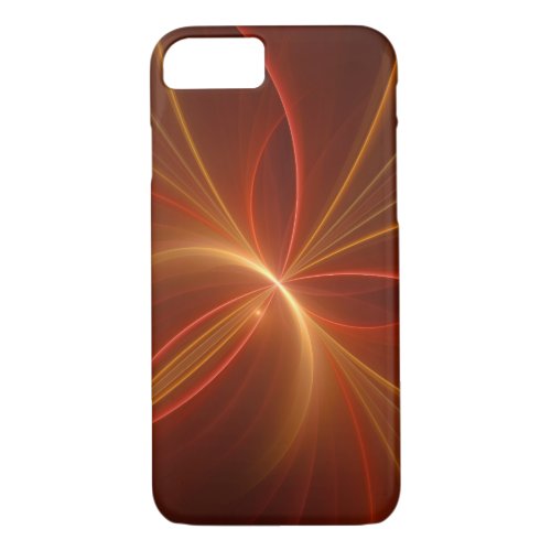 Mystical Abstract Fractal Art Modern Warm Colors iPhone 87 Case