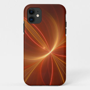 Mystical Abstract Fractal Art Modern Warm Colors iPhone 11 Case