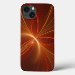 Mystical Abstract Fractal Art Modern Warm Colors iPhone 13 Case